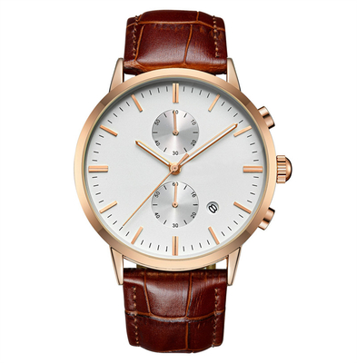 Montre noire de sports de Digital de mouvement occasionnel du quartz PE90 de montre de calendrier du chronographe des hommes