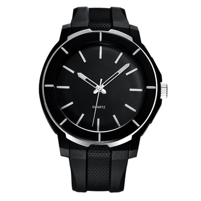 Montre de Digital du silicone des hommes 30 mètres de miroir acrylique imperméable 195mm