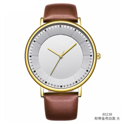 Ensemble assorti de montres à quartz pour montre-bracelet en cuir d'alliage