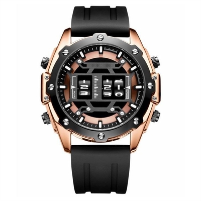 Les sports analogiques-numériques observent le style de sport observe la montre-bracelet de sports pour les hommes