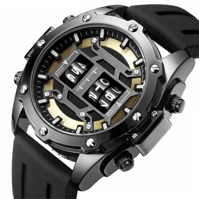 Les sports analogiques-numériques observent le style de sport observe la montre-bracelet de sports pour les hommes