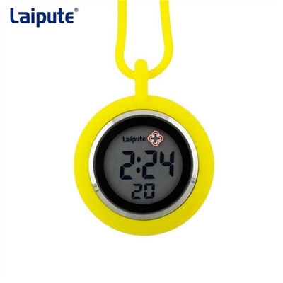 Mouvement électronique suspendu rond de montre de gousset d'infirmière de silicone de loisirs