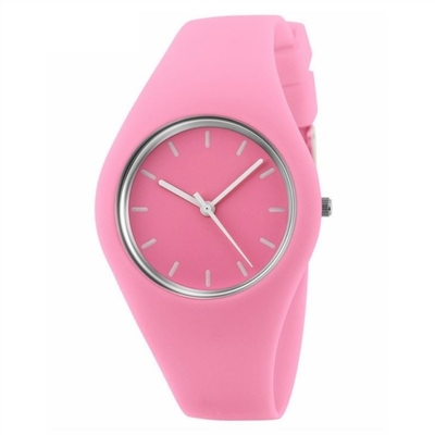 Montre Jelly Color Couple Watch en caoutchouc de silicone d'une bande élastique de silicone de montre de Digital
