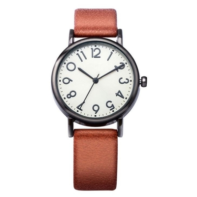 Les dames de mouvement de quartz garnissent en cuir montre en cuir imperméable de la vie de Vogue 30m de montre la petite