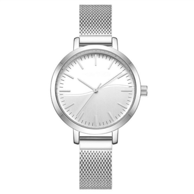 Montre en acier 3ATM d'acier inoxydable de quartz de montre de dames en acier solides de boucle imperméabiliser