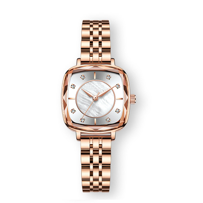 Montres de Digital de place de cru pour le fermoir de papillon de double-pression d'acier inoxydable de femmes