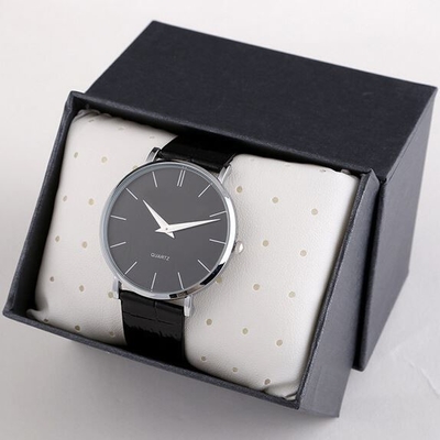 Miroir 30m en verre de caisse d'alliage de montre de Digital des hommes de bracelet en cuir imperméables