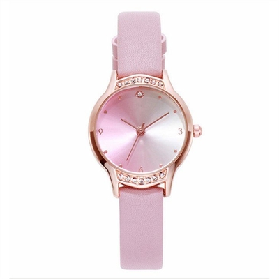 La courroie de luxe d'unité centrale de Diamond Watches des femmes de Laipute a durci Diamond Bezel Watch de verre