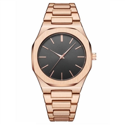 Montre texturisée d'acier inoxydable d'acier inoxydable Mesh Bracelet Watch Japan Movement