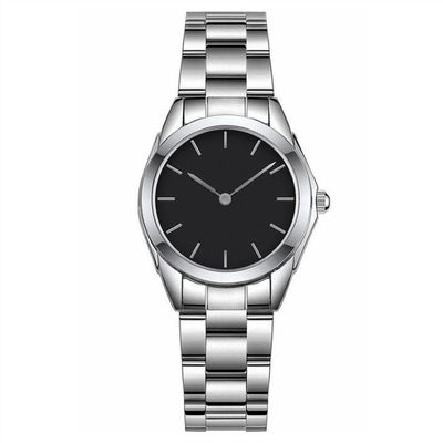 L'acier inoxydable de femmes de mouvement de quartz observe le cas de galvanoplastie de 40mm