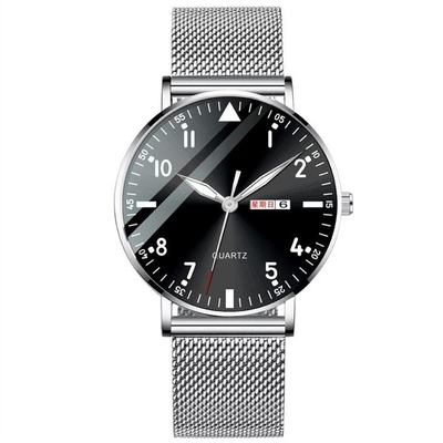 Montres simples de classique d'acier inoxydable des montres des hommes élégants simples de cadran rond