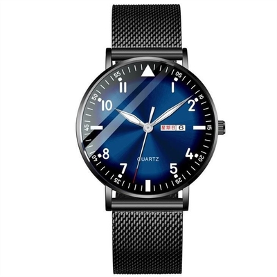 Montres simples de classique d'acier inoxydable des montres des hommes élégants simples de cadran rond