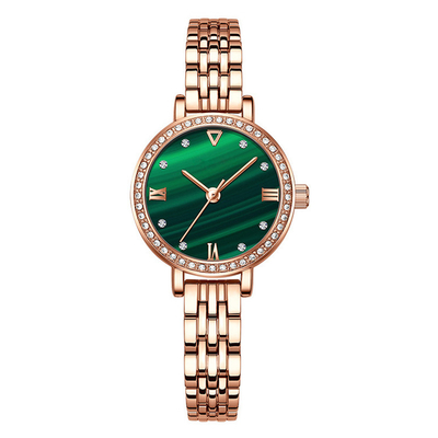 Caisse de luxe d'alliage de S Diamond Watches Stainless Steel Strap de Sapphire Glass Women '