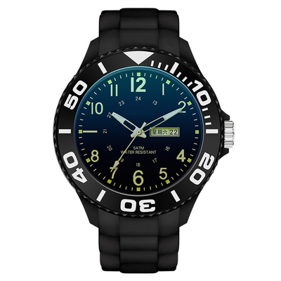 Mouvement japonais de miroir de couples de Digital de montres de courroie acrylique de silicone