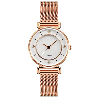 La montre de femmes simples et à la mode avec Diamond Quartz Creative Watch