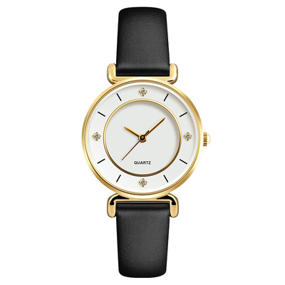 La montre de femmes simples et à la mode avec Diamond Quartz Creative Watch