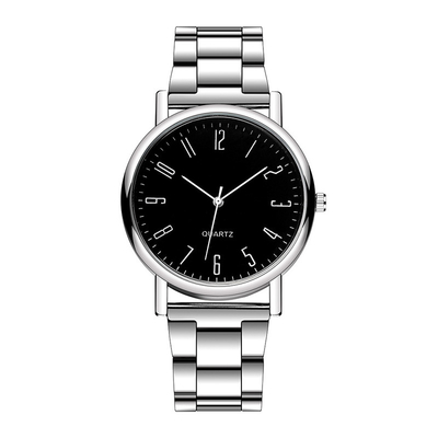 Montre simple de cadeau de boucle de pliage de montre du quartz d'hommes de bande en acier