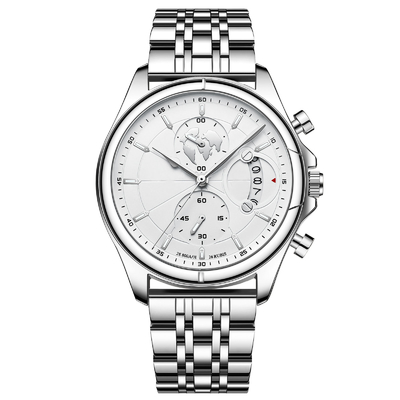 Montres-bracelet de quartz de cadran de montre inoxydable de courroie de style de sport grandes pour les hommes