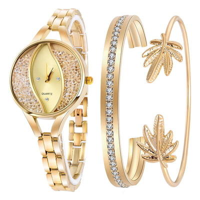 Montre Diamond Bracelet Set de quartz de dames de mode de la CE ROHS
