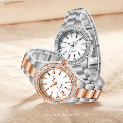 montre imperméable mécanique ultra mince de quartz d'acier inoxydable de montre de longueur de 22cm