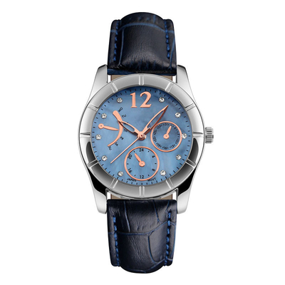 Type adapté aux besoins du client de fermoir de boucle de montre-bracelet de quartz d'acier inoxydable de service imperméable