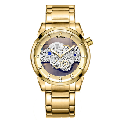 Montre-bracelet à quartz en acier inoxydable pour hommes, résistance à l'eau 3ATM