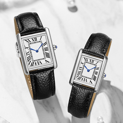 OEM de service de personnalisation de montre de quartz de couples d'affichage de temps 28mm