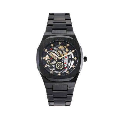 Montre-bracelet de quartz d'acier inoxydable d'indicateur avec la largeur de bande de 20mm pour l'affichage de temps