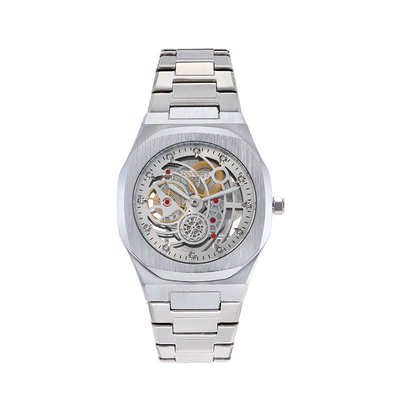 Montre-bracelet de quartz d'acier inoxydable d'indicateur avec la largeur de bande de 20mm pour l'affichage de temps