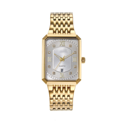 Montre argentée 24cm de quartz d'affaires avec la fonction d'affichage de temps