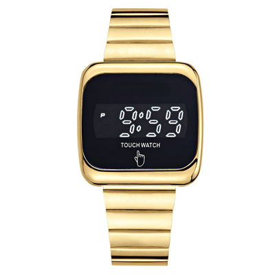 Épaisseur de cas de la longueur 12mm de bande de la montre 24cm de quartz d'acier inoxydable d'indicateur