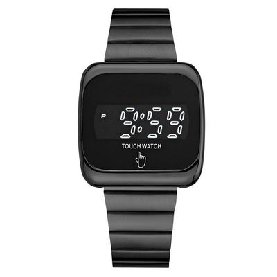 Épaisseur de cas de la longueur 12mm de bande de la montre 24cm de quartz d'acier inoxydable d'indicateur