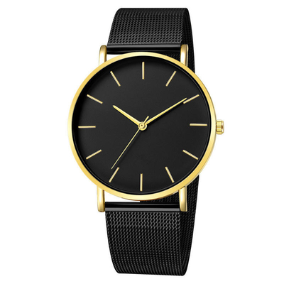 Épaisseur analogue de caisse de la montre-bracelet 7mm de quartz d'alliage de personnalisation pour les hommes et des femmes