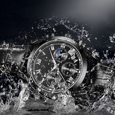 Résistance à l'eau minérale de Crystal Buckle Quartz Battery Wristwatches 30m 12mm