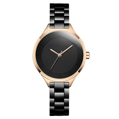 3ATM Résistant à l'eau en acier inoxydable Quartz Montres de poignet pour les particuliers à la mode