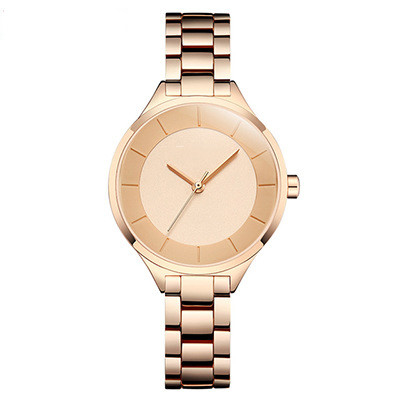 3ATM Résistant à l'eau en acier inoxydable Quartz Montres de poignet pour les particuliers à la mode