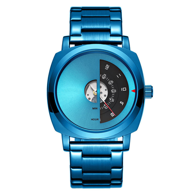 Mode style Alloy quartz montre de poignet avec mouvement de quartz de précision