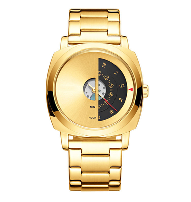 Mode style Alloy quartz montre de poignet avec mouvement de quartz de précision