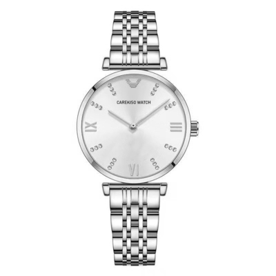 Montres de poignet en quartz en acier inoxydable pour femmes avec fonction d'affichage du temps