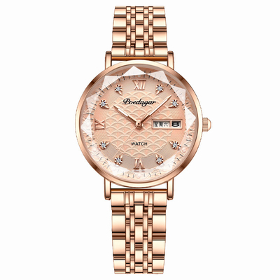 Montres à quartz argentées résistantes à l' eau 3ATM