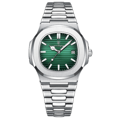 Largeur de bande 20 mm Quartz en acier inoxydable Montres à main Option d'affichage de l'heure Poids 135g