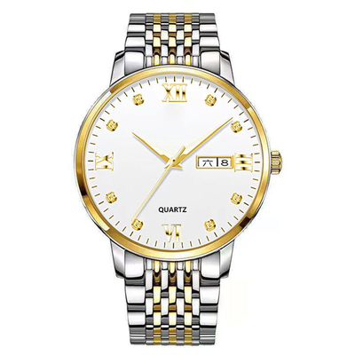 22 cm longueur de bande alliage quartz montre de poignet avec affichage de l'heure