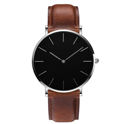Fonction d'affichage du temps Montres de poignet en alliage de quartz avec personnalisation