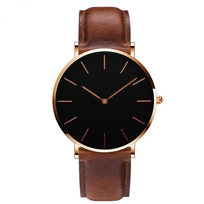 Fonction d'affichage du temps Montres de poignet en alliage de quartz avec personnalisation