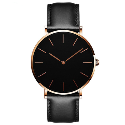 Fonction d'affichage du temps Montres de poignet en alliage de quartz avec personnalisation