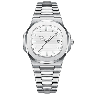 Montres à poignet à quartz métallique haute performance avec mouvement à quartz