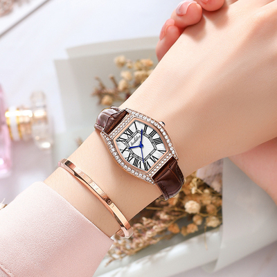 Montres à poignet à batterie au quartz à bande noire avec fonction chronographe et fermeture à boucle