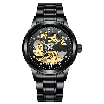 Coffret personnalisé Diamètre alliage quartz montre de poignet Affichage de l'heure Quartz mouvement