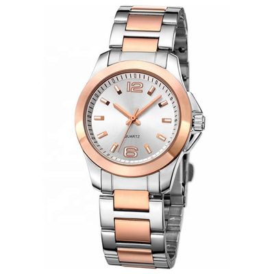 Résistant à l'eau Threeeye 10mm lumineux de montre d'acier inoxydable de quartz