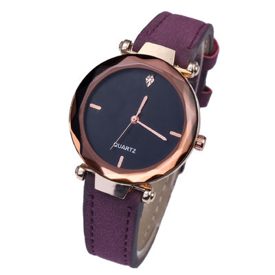La vraie Diamond Watches For Women 23cm Legether bande de Laipute a équipé